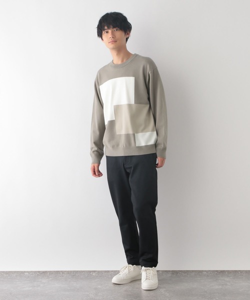 GLOBAL WORK(グローバルワーク)の「メルティ切り替えプルオーバー/116373(ニット/セーター・メンズ・ブラック/グレイッシュベージュ・LARGE/SMALL/X-LARGE/MEDIUM)」の22枚目の写真