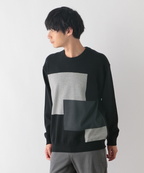 GLOBAL WORK(グローバルワーク)の「メルティ切り替えプルオーバー/116373(ニット/セーター・メンズ・ブラック/グレイッシュベージュ・LARGE/SMALL/X-LARGE/MEDIUM)」の19枚目の写真