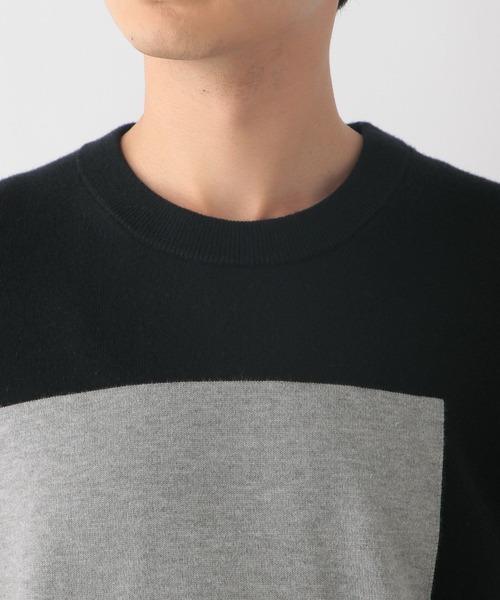 GLOBAL WORK(グローバルワーク)の「メルティ切り替えプルオーバー/116373(ニット/セーター・メンズ・ブラック/グレイッシュベージュ・LARGE/SMALL/X-LARGE/MEDIUM)」の17枚目の写真