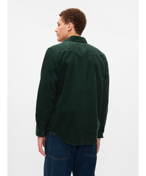 GAP（ギャップ）の「コーデュロイ ウェスタンシャツ（シャツ/ブラウス・メンズ・グリーン/ブラウン・L/S/XL/M/XS）」の7枚目の写真