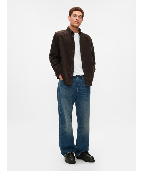 GAP（ギャップ）の「コーデュロイ ウェスタンシャツ（シャツ/ブラウス・メンズ・グリーン/ブラウン・L/S/XL/M/XS）」の8枚目の写真