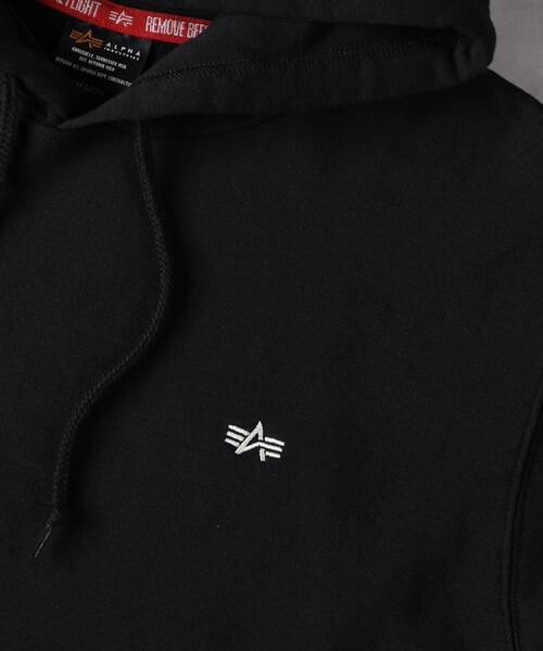 Alpha Industries（アルファインダストリーズ）の「ALPHA(アルファ)【メンズ】バックフライングパーカー（パーカー・メンズ・グレー/ブラック・XL/L/M）」の3枚目の写真