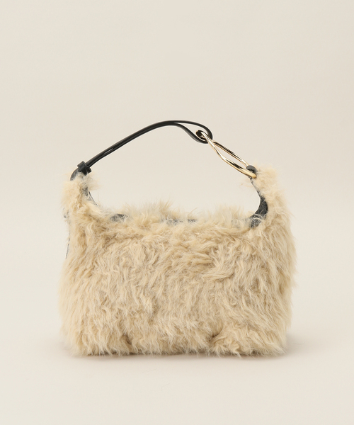 LE TALON(ルタロン)の「LE VERNIS/ル・ベルニ Curly poire bag(ハンドバッグ・レディース・ベージュ・FREE)」の1枚目の写真