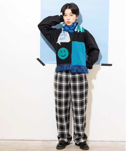 L.H.P(エルエイチピー)の「yipyip/イップイップ/SOCCER MUFFLER(マフラー・レディース・ブラック・FREE)」の5枚目の写真