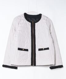 TOKYO SHIRTS | 配色中綿ショートブルゾン レディース(ブルゾン)