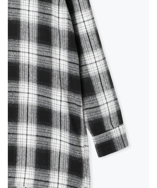 Lugnoncure（ルノンキュール）の「ネルチェックオーバーシャツ（シャツ/ブラウス・レディース・ネイビー/ブラック/ベージュ・F）」の19枚目の写真