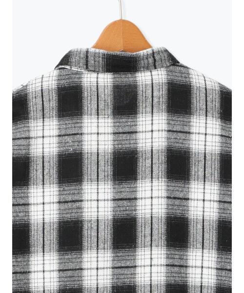 Lugnoncure（ルノンキュール）の「ネルチェックオーバーシャツ（シャツ/ブラウス・レディース・ネイビー/ブラック/ベージュ・F）」の21枚目の写真