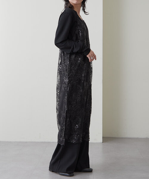 Omekashi（オメカシ）の「スカラップ刺繍キャミワンピース（ワンピース