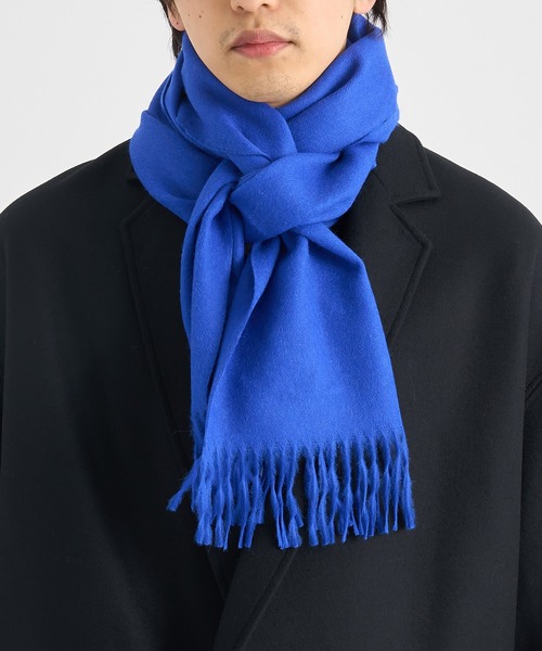 THE INOUE BROTHERS（ザイノウエブラザーズ）の「【THE INOUE BROTHERS/ザイノウエブラザーズ】Brushed Scarf（マフラー・メンズ・ブラック/ネイビー/ブラウン/グレー/カーキ/サックスブルー/オレンジ/ブルー/キャメル/グレイッシュベージュ/ワインレッド/キナリ・FREE）」の9枚目の写真