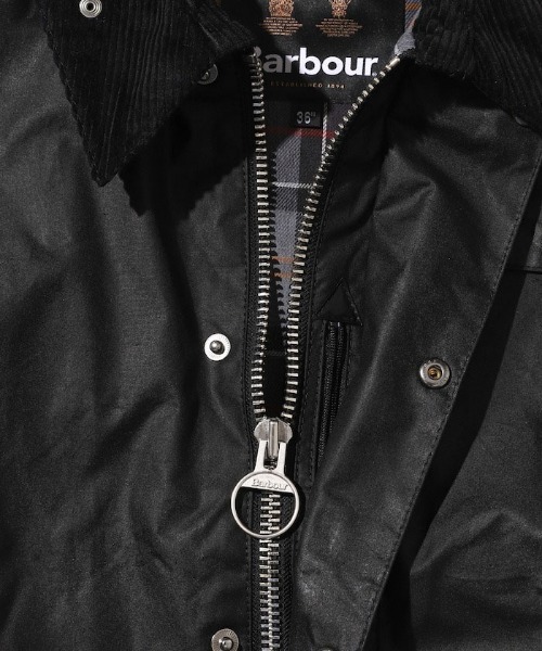 Barbour（バブアー）の「BARBOUR OS TRANSPORT WAX JACKET（その他アウター・メンズ・ブラック/セージグリーン・M/L/XL）」の9枚目の写真