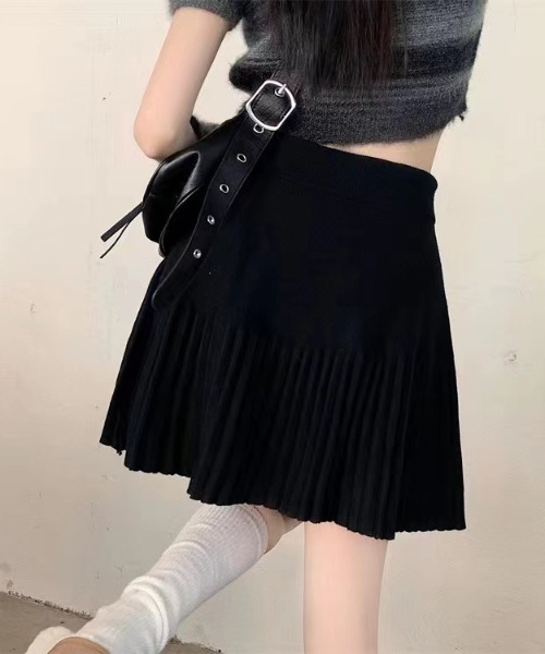 paravion（パラビオン）の「ニットプリーツスカート（スカート・レディース・グレー/ブラック/ホワイト・FREE）」の17枚目の写真