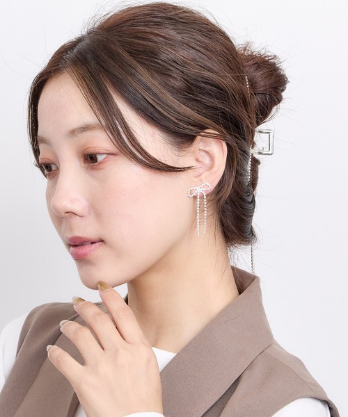 関税/送料込み【en route】18K リボンハートピアス 楽天市場】SHASHI Tiny Heart Stud ピアス ゴールド ローズ