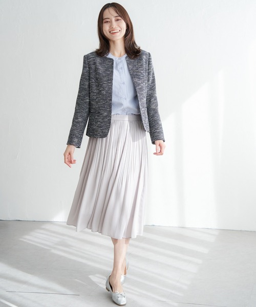 ikka(イッカ)の「前後2WAYバンドカラーシャツ(シャツ/ブラウス・レディース・グリーン/ブルー/オフホワイト/チャコールグレー・M/L/S)」の13枚目の写真