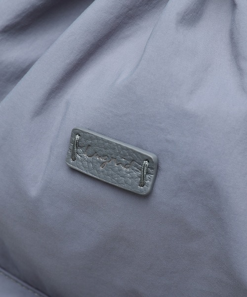 Ungrid(アングリッド)の「【Ungrid/アングリッド】 ソフトナイロン ロゴテープナップザック(バックパック/リュック・レディース・ブラック/アイボリー/グレイッシュベージュ/ブルーグレー/ミント/ブラック×ホワイト/ホワイト×ブラック・FREE)」の21枚目の写真