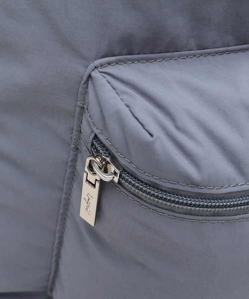 Ungrid(アングリッド)の「【Ungrid/アングリッド】 ソフトナイロン ロゴテープナップザック(バックパック/リュック・レディース・ブラック/アイボリー/グレイッシュベージュ/ブルーグレー/ミント/ブラック×ホワイト/ホワイト×ブラック・FREE)」の20枚目の写真