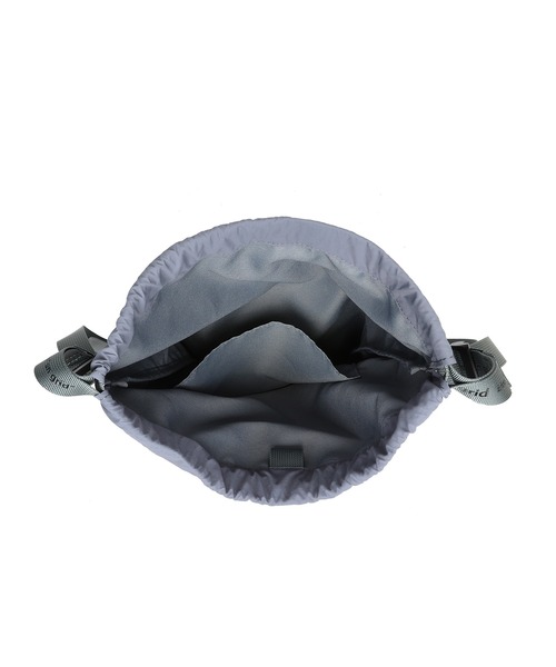 Ungrid(アングリッド)の「【Ungrid/アングリッド】 ソフトナイロン ロゴテープナップザック(バックパック/リュック・レディース・ブラック/アイボリー/グレイッシュベージュ/ブルーグレー/ミント/ブラック×ホワイト/ホワイト×ブラック・FREE)」の12枚目の写真