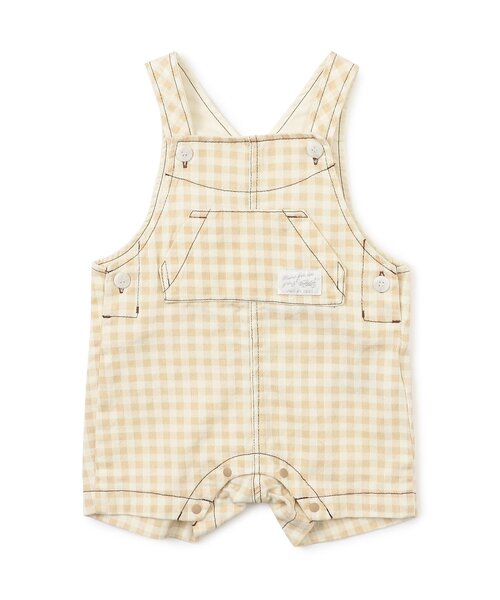 apres les cours（アプレレクール）の「ベビーサロペット（その他ベビーウェア・キッズ・ベージュ/インディゴブルー・70/80）」の9枚目の写真