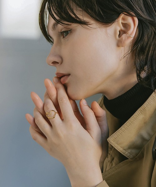 リング シルバー925 指輪 ハート 金属アレルギー対応【Loviella ロヴィエラ】（リング）｜Ops.（オプス）