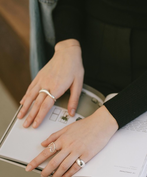 リング シルバー925 指輪 ハート 金属アレルギー対応【Loviella ロヴィエラ】（リング）｜Ops.（オプス）