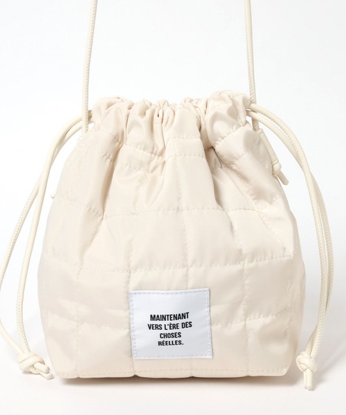 LEPSIM(レプシィム)の「キルティングミニ巾着 290388(ショルダーバッグ・レディース・ライトカーキ/ブラック/アイボリー/マルーン・ONE SIZE)」の8枚目の写真