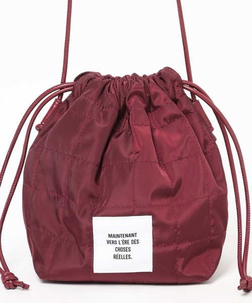 LEPSIM(レプシィム)の「キルティングミニ巾着 290388(ショルダーバッグ・レディース・ライトカーキ/ブラック/アイボリー/マルーン・ONE SIZE)」の10枚目の写真