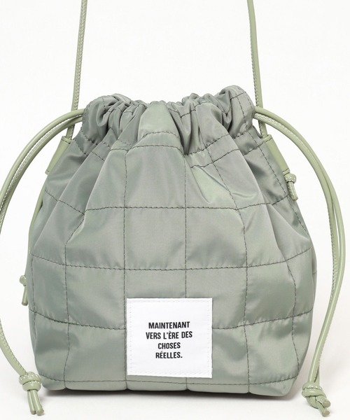 LEPSIM(レプシィム)の「キルティングミニ巾着 290388(ショルダーバッグ・レディース・ライトカーキ/ブラック/アイボリー/マルーン・ONE SIZE)」の11枚目の写真