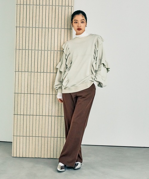 LEPSIM（レプシィム）の「フリルスウェットプルオーバー 150586