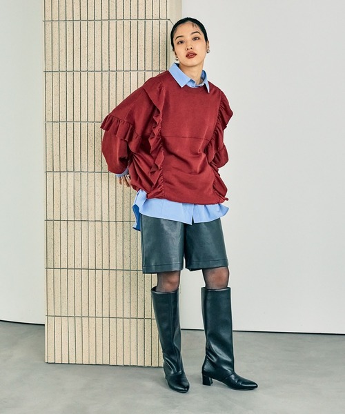 LEPSIM（レプシィム）の「フリルスウェットプルオーバー 150586