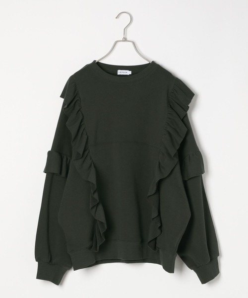 【まお】／リピート割引価格 セール】フリルスウェットプルオーバー 150586（スウェット）｜LEPSIM