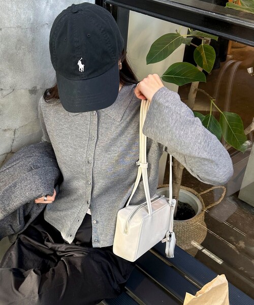 fredy emue（フレディエミュ）の「【haruセレクト】ロングハンドルポーチ付ボストンバッグ（ボストンバッグ・レディース・ブラック/グレイッシュブルー/アイボリー/ブラウン・FREE）」の8枚目の写真