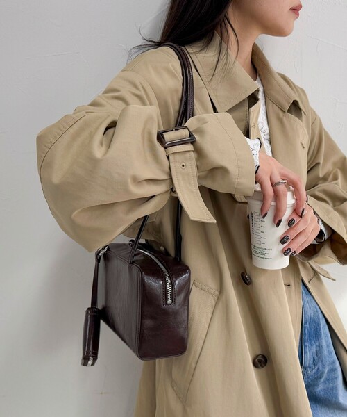 fredy emue（フレディエミュ）の「【haruセレクト】ロングハンドルポーチ付ボストンバッグ（ボストンバッグ・レディース・ブラック/グレイッシュブルー/アイボリー/ブラウン・FREE）」の19枚目の写真