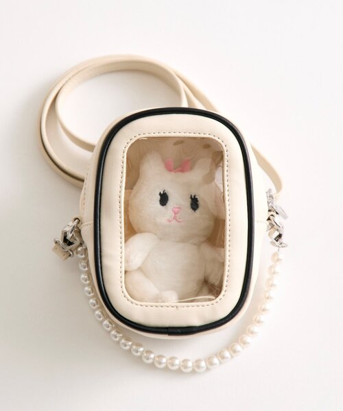 OLIVE des OLIVE（オリーブデオリーブ）の「【推し活】Aimerianejoieちびぬいバッグ（ポーチ・レディース・ピンク/グレイッシュベージュ/ブラック・FREE）」の4枚目の写真