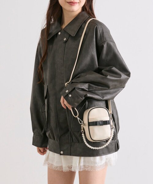 OLIVE des OLIVE（オリーブデオリーブ）の「【推し活】Aimerianejoieちびぬいバッグ（ポーチ・レディース・ピンク/グレイッシュベージュ/ブラック・FREE）」の8枚目の写真