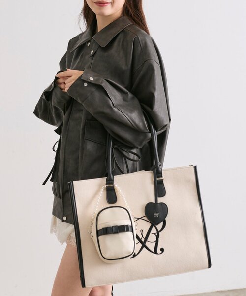 OLIVE des OLIVE（オリーブデオリーブ）の「【推し活】Aimerianejoieちびぬいバッグ（ポーチ・レディース・ピンク/グレイッシュベージュ/ブラック・FREE）」の17枚目の写真