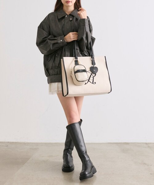 OLIVE des OLIVE（オリーブデオリーブ）の「【推し活】Aimerianejoieちびぬいバッグ（ポーチ・レディース・ピンク/グレイッシュベージュ/ブラック・FREE）」の19枚目の写真