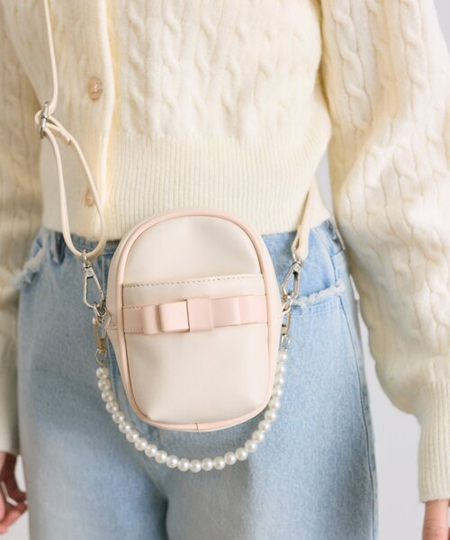 OLIVE des OLIVE（オリーブデオリーブ）の「【推し活】Aimerianejoieちびぬいバッグ（ポーチ・レディース・ピンク/グレイッシュベージュ/ブラック・FREE）」の21枚目の写真