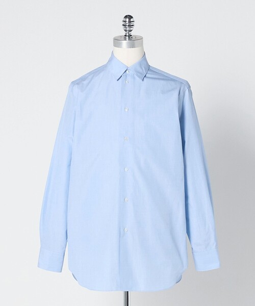 LOEFF（ロエフ）の「＜LOEFF＞コットン ブロード レギュラー シャツ MEN’S（シャツ/ブラウス・メンズ・ライム/ライトブルー/ホワイト/コバルトブルー/ターコイズブルー系/ネイビー・2/1）」の6枚目の写真