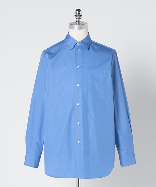 LOEFF（ロエフ）の「＜LOEFF＞コットン ブロード レギュラー シャツ MEN’S（シャツ/ブラウス・メンズ・ライム/ライトブルー/ホワイト/コバルトブルー/ターコイズブルー系/ネイビー・2/1）」の5枚目の写真
