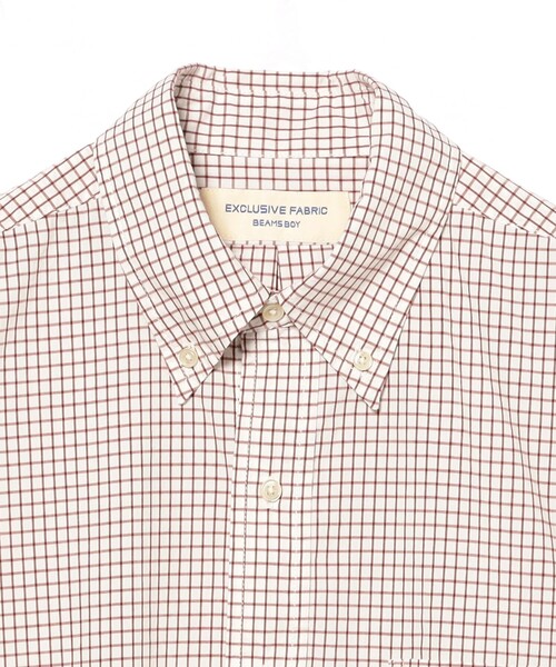 ブラウス シャツ ボーイ チェック ビッグ ボタンダウン シャツ レディース BEAMS WOMEN｜ボーイ チェック ビッグ ボタンダウン シャツ