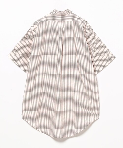 ブラウス シャツ ボーイ チェック ビッグ ボタンダウン シャツ レディース BEAMS WOMEN｜ボーイ チェック ビッグ ボタンダウン シャツ