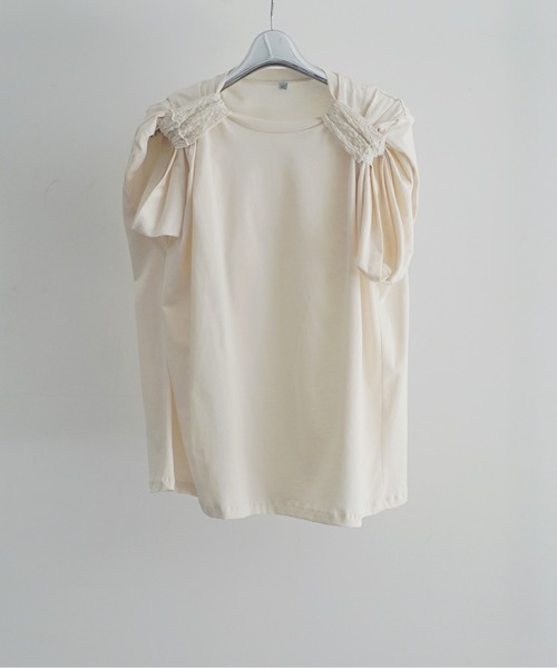 BASERANGE(ベースレンジ)の「BASERANGE RODO TEE SHIRT(Tシャツ/カットソー・レディース・ライトベージュ・X-SMALL)」の1枚目の写真