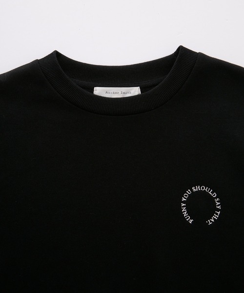 Anchor Smith（アンカー スミス）の「サークルロゴ刺繍ドローコードオーバーサイズスウェット（スウェット・レディース・杢グレー/ブラック/レッド/ダークブラウン/スミクロ・M/L）」の20枚目の写真