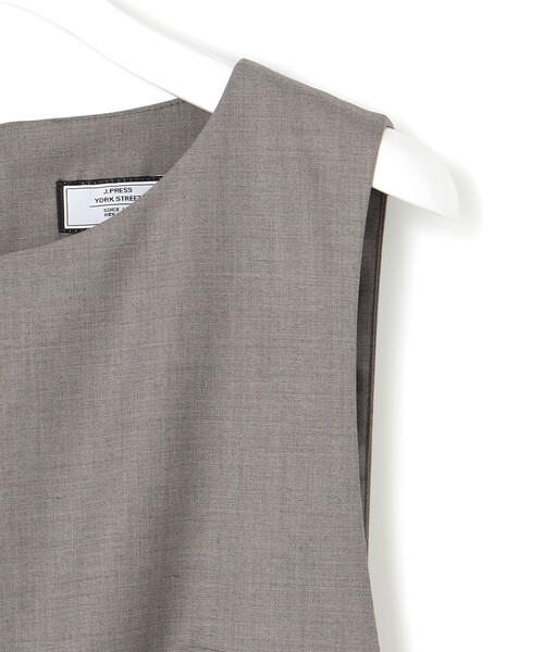 J.PRESS YORK STREET(ジェイプレスヨークストリート)の「【WOMEN】ポリエステルレーヨンツイル オールインワン(つなぎ/オールインワン・レディース・グレー系/ブラウン系/ライトグレー系・F)」の11枚目の写真