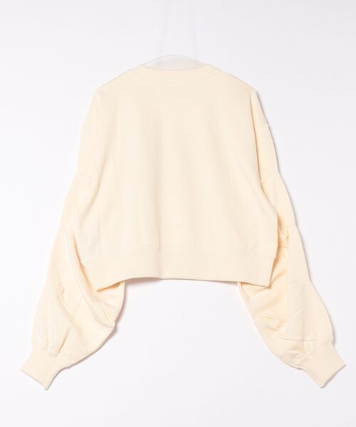 Three Four Time（ｽﾘｰﾌｫｰﾀｲﾑ）の「ロゴスウェット（スウェット・レディース・オフホワイト/チャコールグレー・FREE）」の18枚目の写真