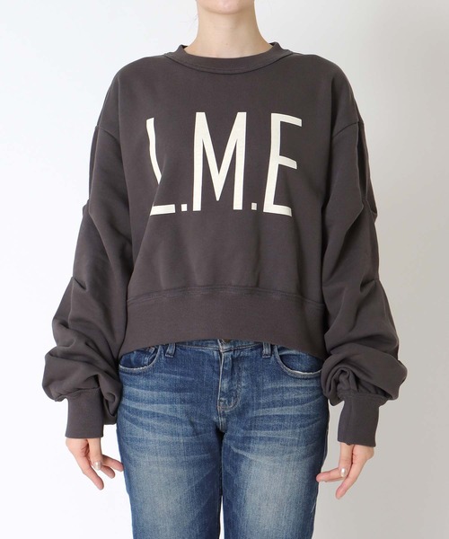 Three Four Time（ｽﾘｰﾌｫｰﾀｲﾑ）の「ロゴスウェット（スウェット・レディース・オフホワイト/チャコールグレー・FREE）」の16枚目の写真