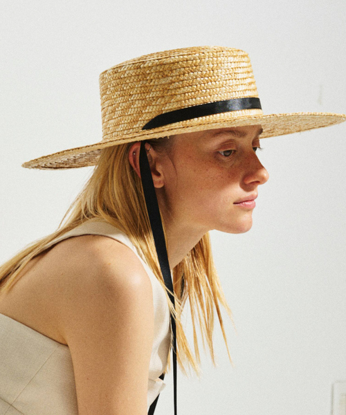 Benelli Montacone(ベネリモンタコーネ)の「【Benelli Montacone/ベネリモンタコーネ】リボン付きHAT(ハット・レディース・ブラック/ブラウン・フリー)」の2枚目の写真