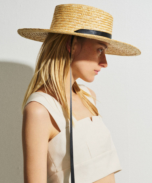 Benelli Montacone(ベネリモンタコーネ)の「【Benelli Montacone/ベネリモンタコーネ】リボン付きHAT(ハット・レディース・ブラック/ブラウン・フリー)」の3枚目の写真