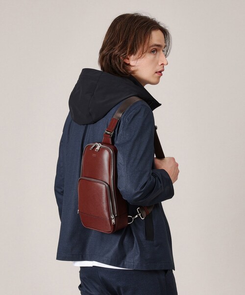 NEW 新品 未使用 タケオキクチ 水シボレザーワンショルダーバッグ 水シボレザーワンショルダーバッグ（ショルダーバッグ） | TAKEO