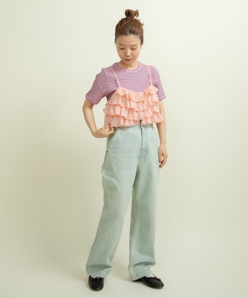 Dot and Stripes フリルブラウス未使用タグ付き Dot and Stripes フリル付きホワイトシャツ - メルカリ