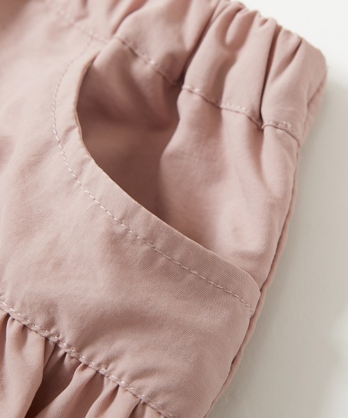 devirock(デビロック)の「水はじく 撥水 ナイロン バルーンギャザースカート(インパン付き)(スカート・キッズ・ライトグレー/ブラック/ピンク系3・100cm/110cm/120cm/130cm/140cm/150cm/160cm)」の10枚目の写真